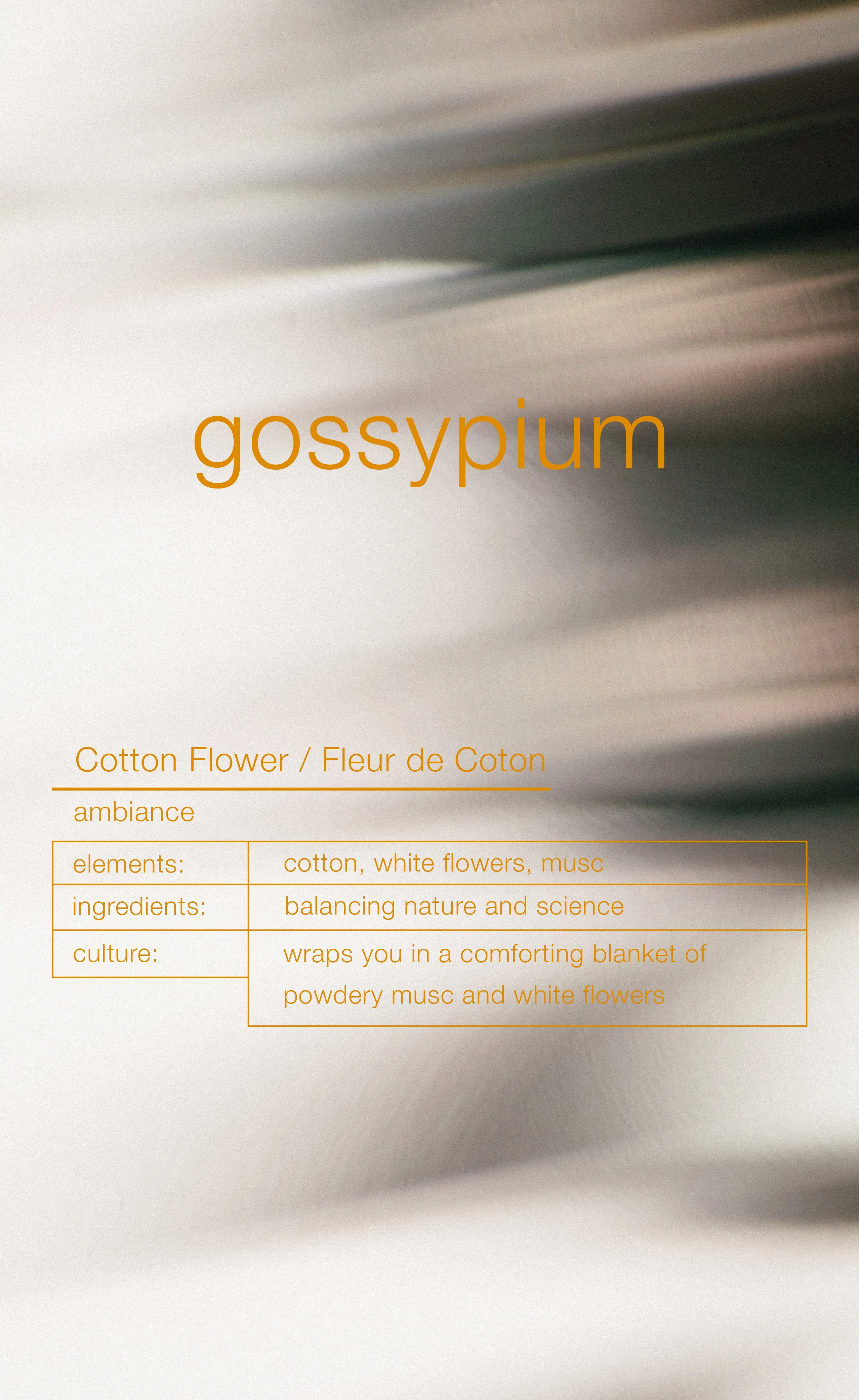 Room diffuser ZEN AMBIANCE GOSSYPIUM ZENOLOGY