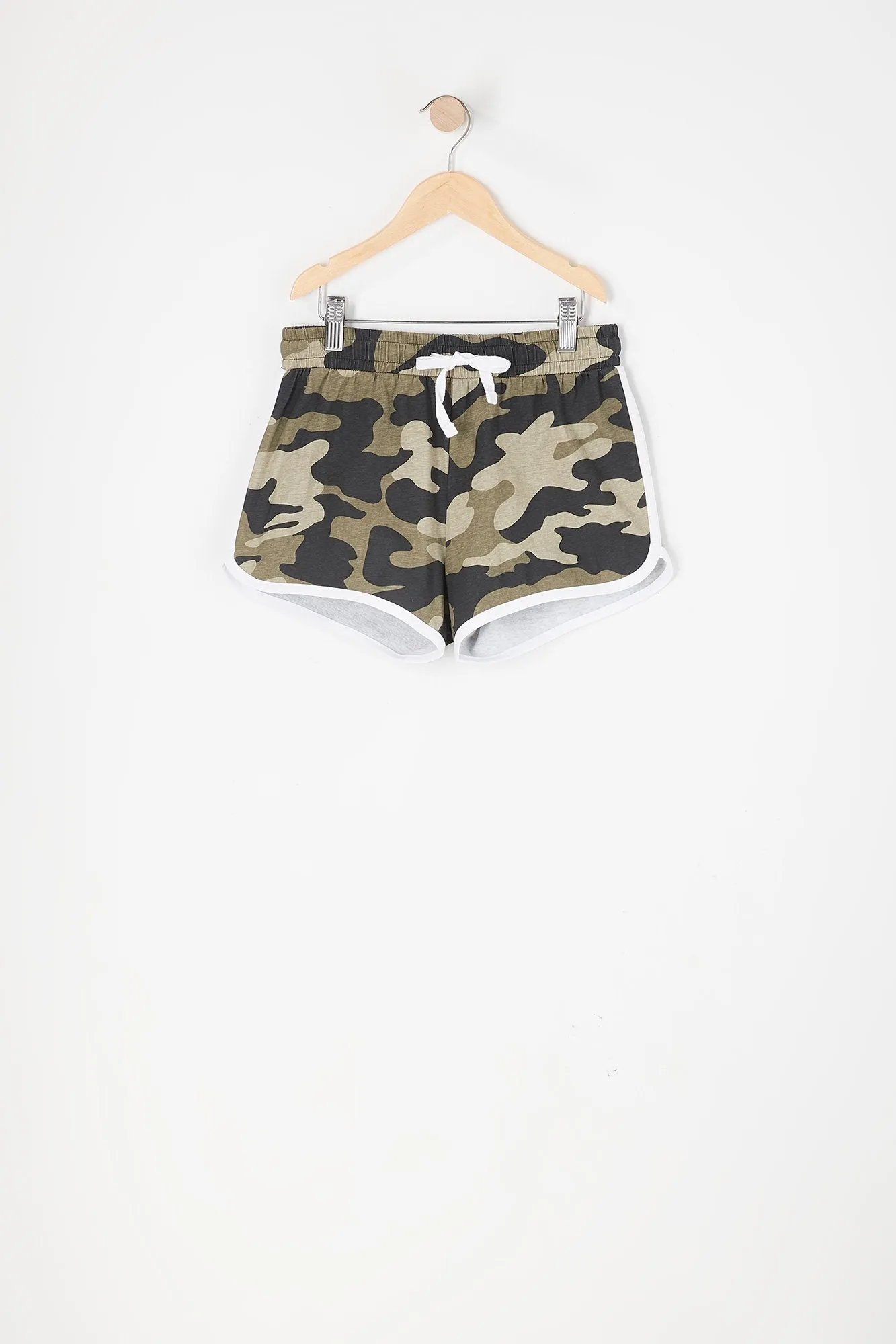 Short à taille coulissante avec camouflé ourlet arrondi pour fille