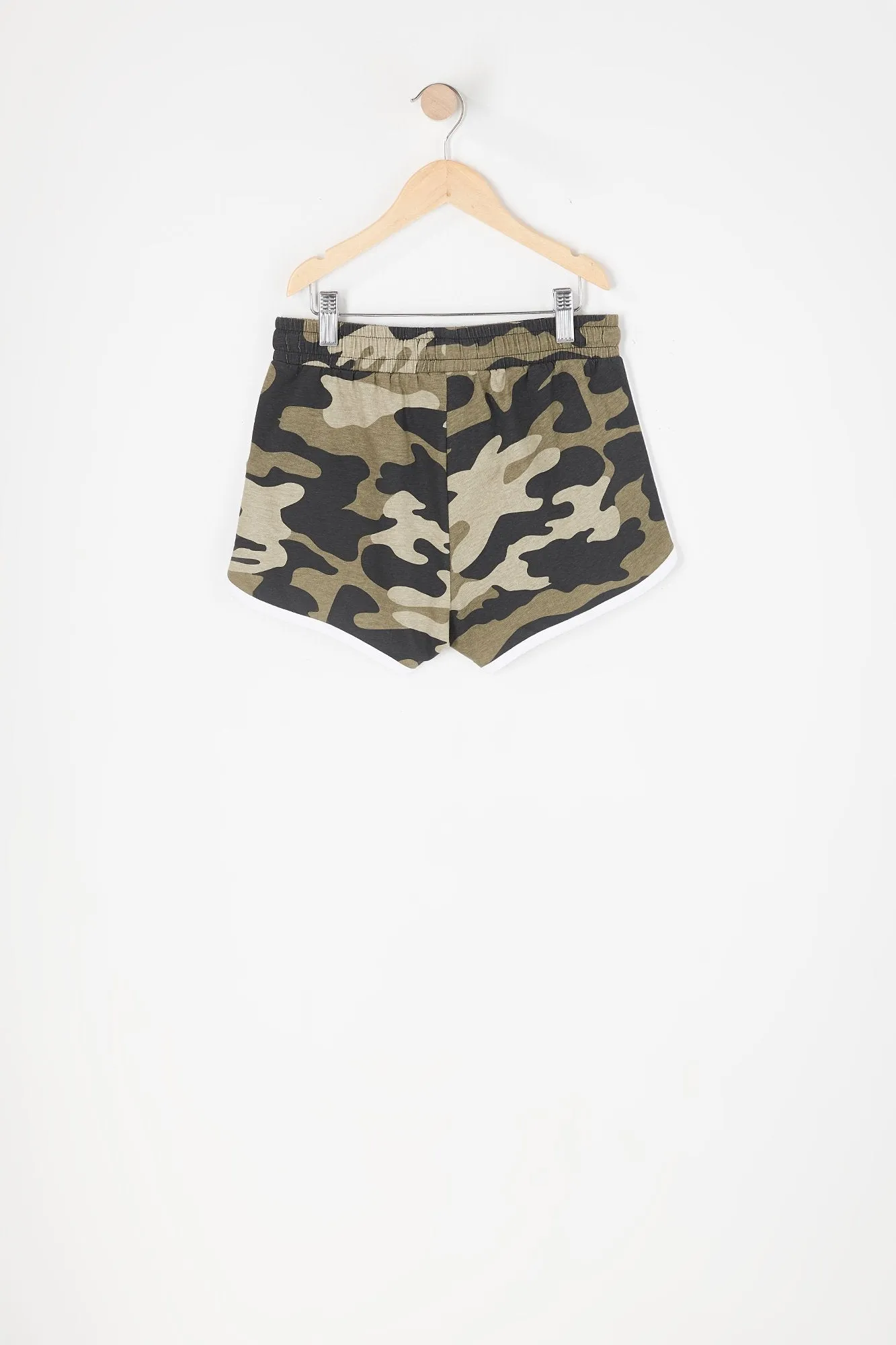 Short à taille coulissante avec camouflé ourlet arrondi pour fille