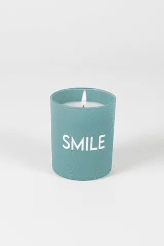 Smile Teal Soya Wax Blended Candle