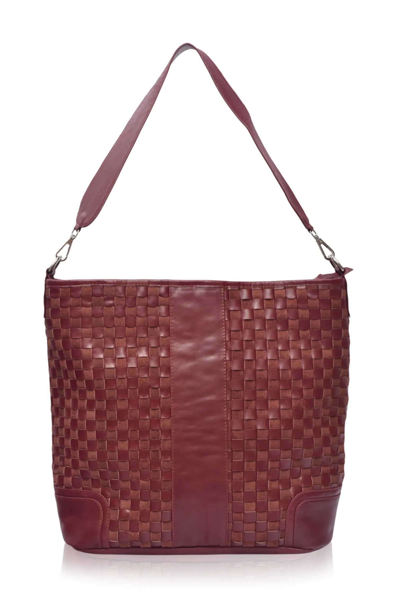 Soho Lane Woven Leather Shoulder Bag