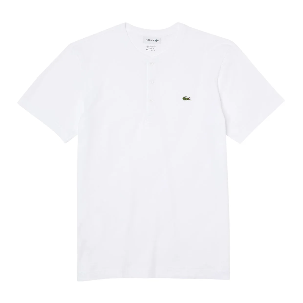 T-shirt Collo Serafino Cotone Pima Bianco