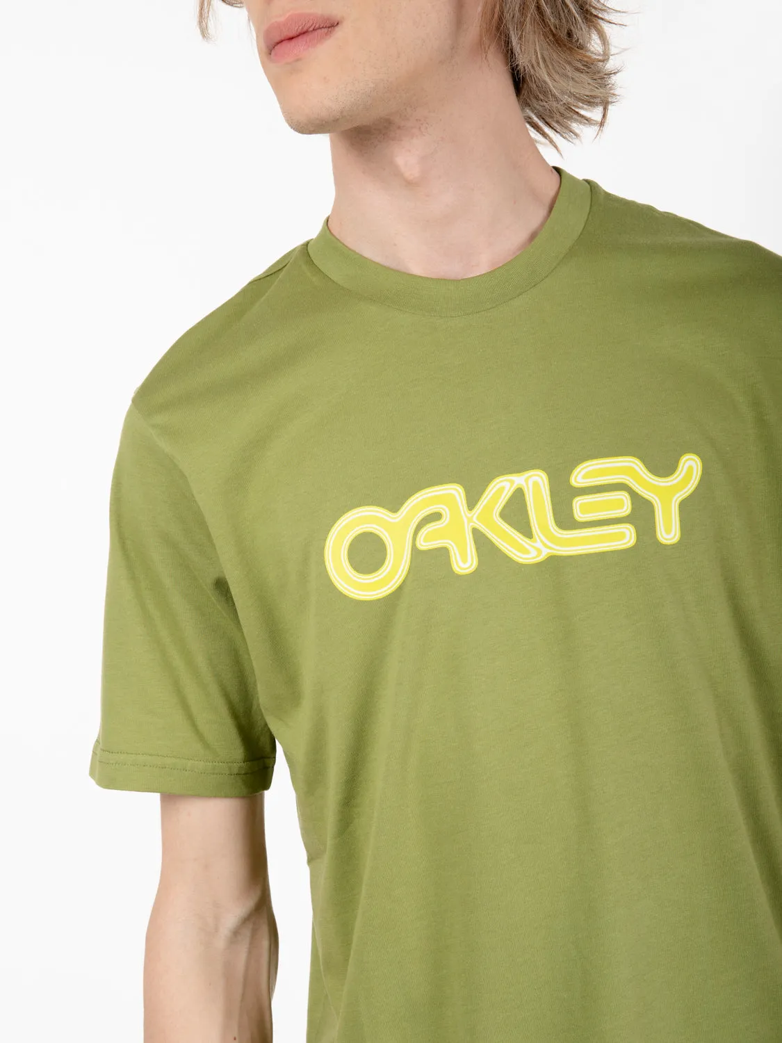 T-shirt con stampa verde