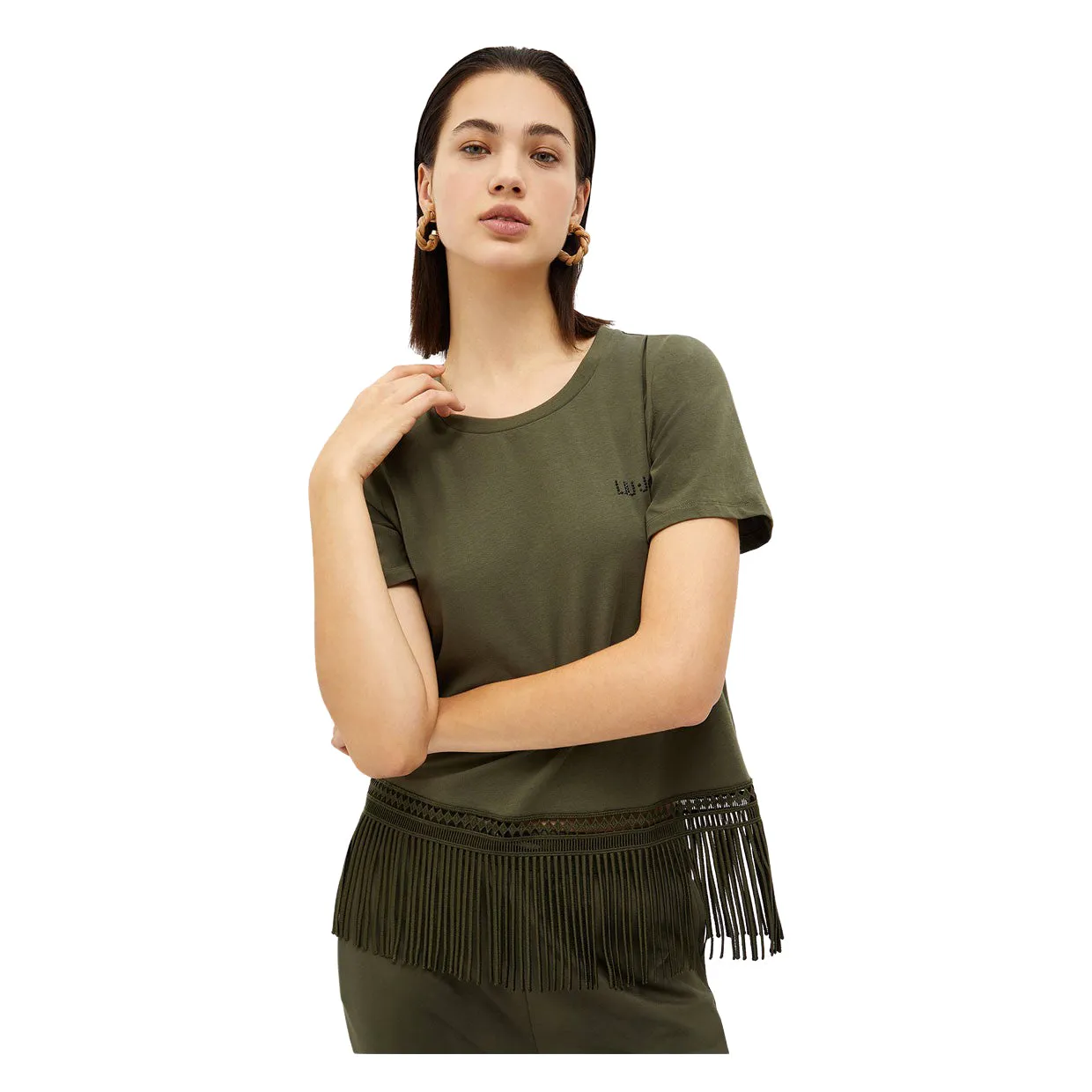 T-shirt Donna Liu-Jo Frange Verde