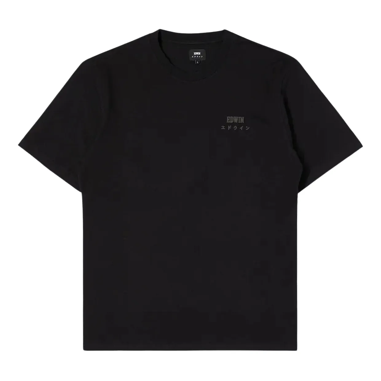 T-shirt Edwin Logo Nero