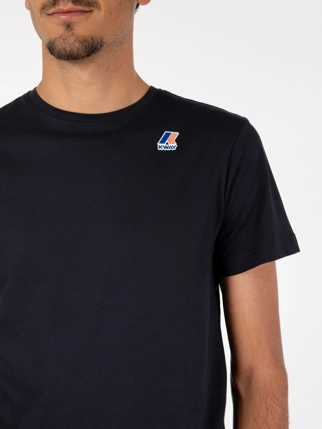 T-shirt Le vrai Edouard navy