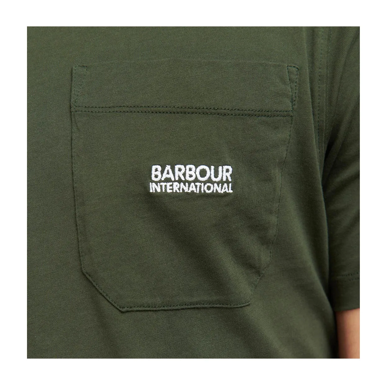 T-shirt Uomo Barbour International Radok Pocket Verde