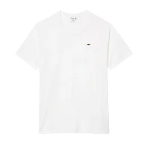 T-shirt Uomo Lacoste Girocollo Cotone Pima Bianco