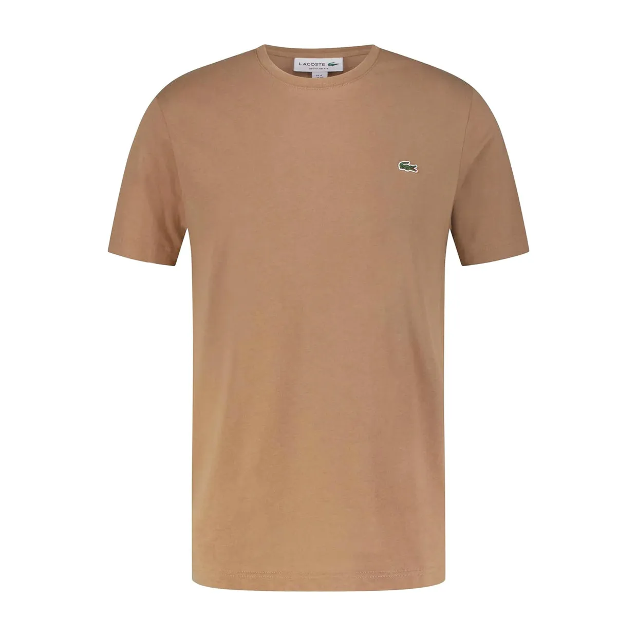 T-shirt Uomo Lacoste Girocollo Marrone (SIX)