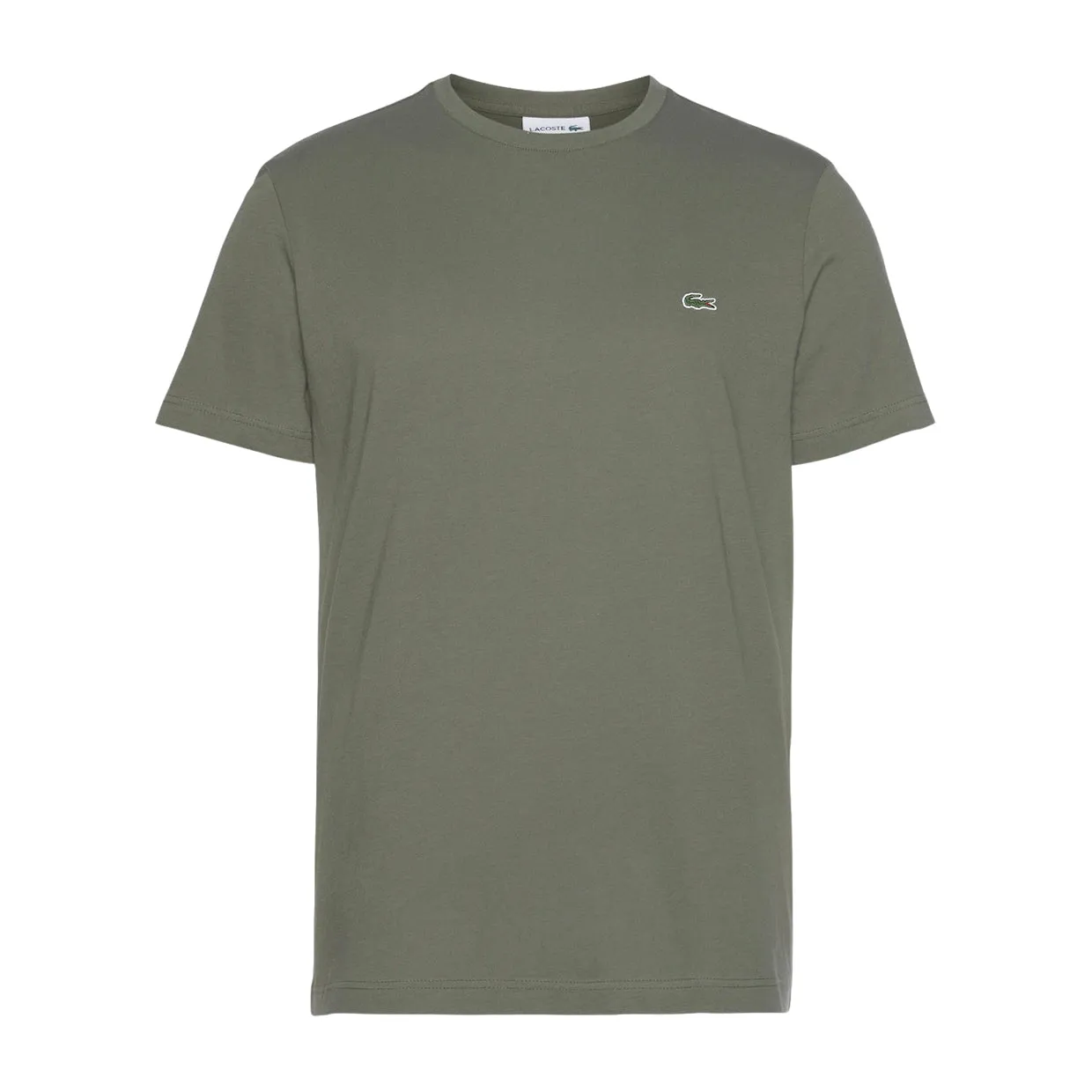 T-shirt Uomo Lacoste Girocollo Verde Militare