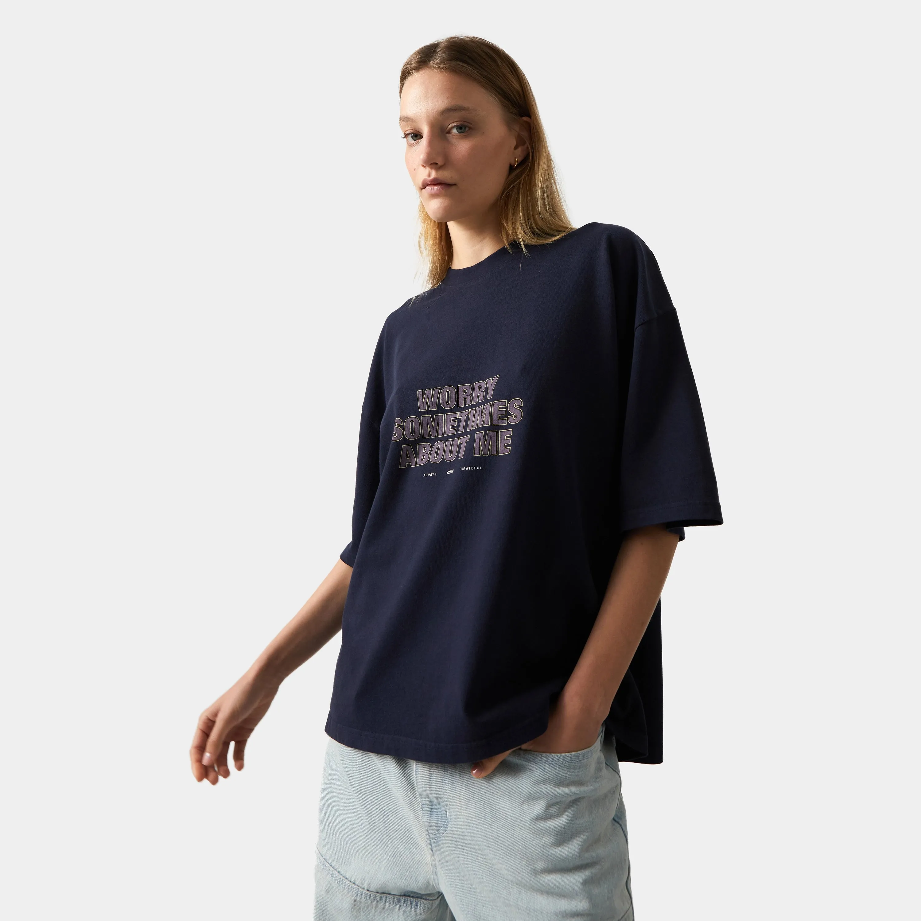 Target Navy Oversized Tee