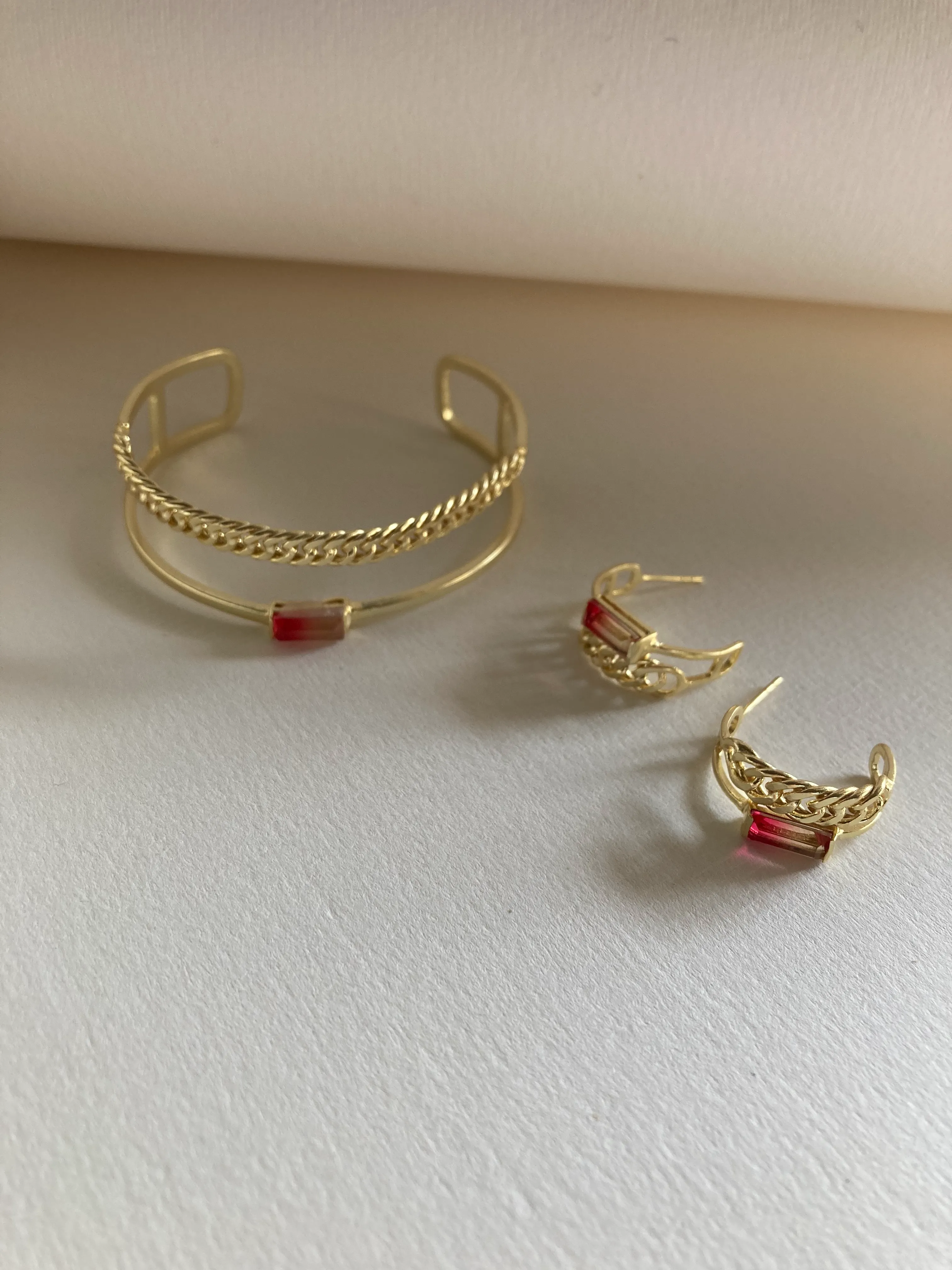 The Melon Dew Cuff & Hoops Pairing