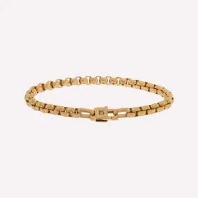 Urban Edge 5mm Box Chain Bracelet 18K Gold