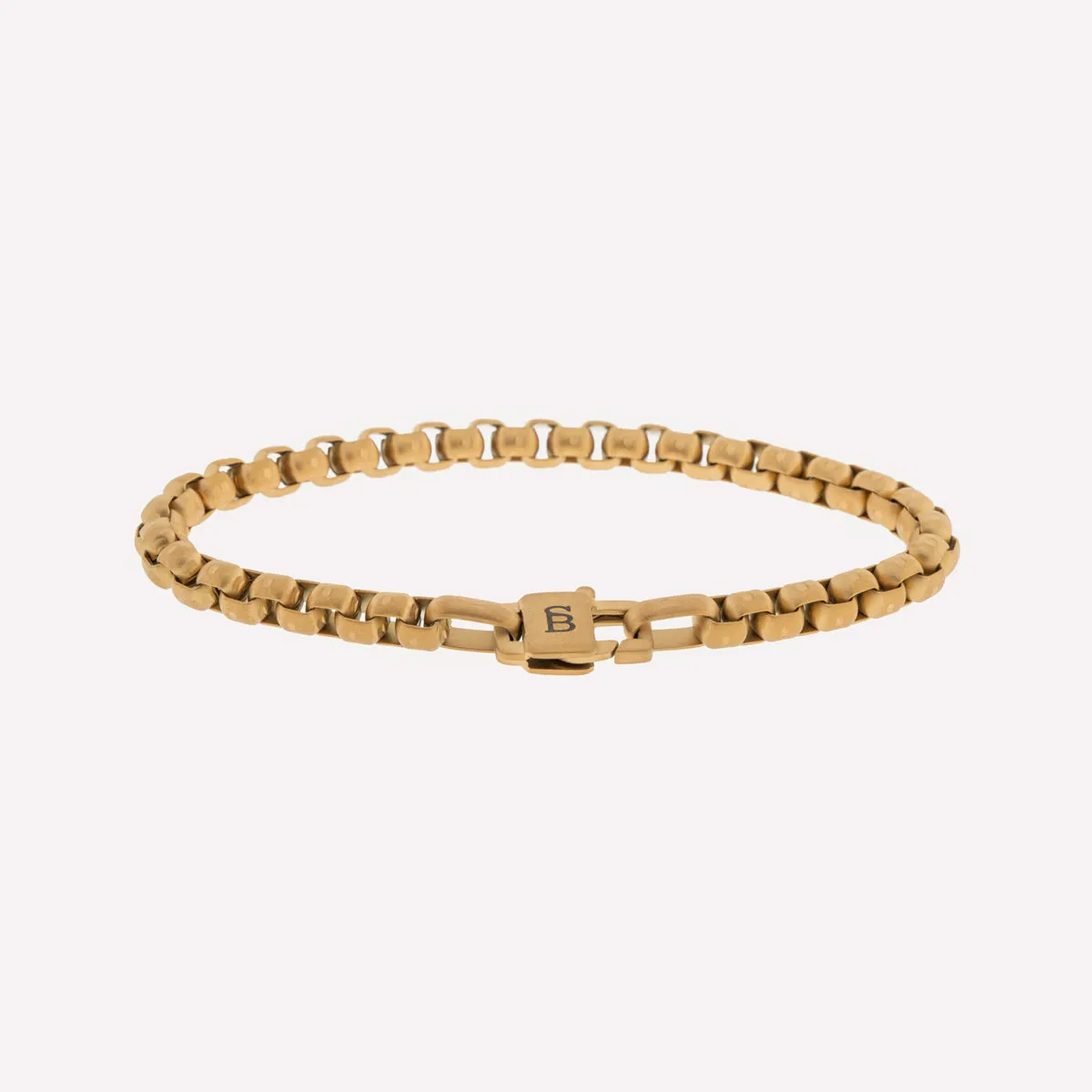 Urban Edge 5mm Box Chain Bracelet 18K Gold